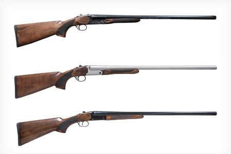 The new Pointer Side by Side shown in three finishes: black, nickel and case color.