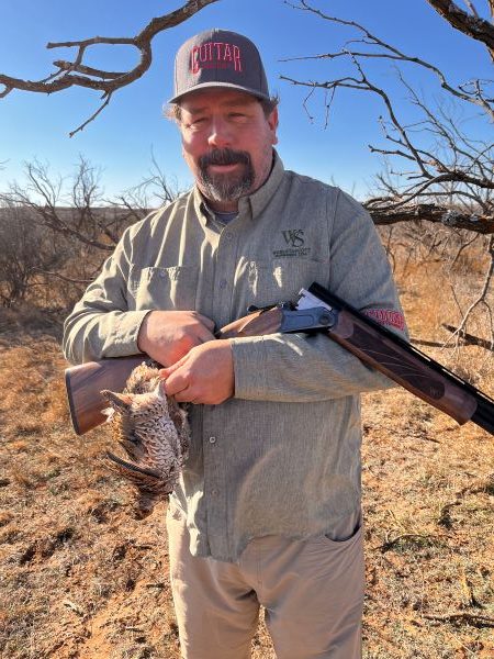 Webley & Scott in America Part I: The 20/28 Gauge Combo 2 Webley & Scott Director of Sales, Matt Nelson, shows a quail he took at the Guitar Ranch with the Webley & Scott 920 BC Combo.