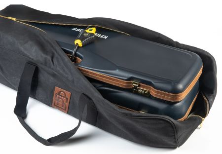 Flying with Your Shotguns 3 The Crushable Vault Line Field Vault and Tournament Vault comes ready for travel. A patented cable lock system secures up to two takedown Negrini shotgun or rifle cases.